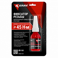 KERRY KR-161 Фиксатор резьбы неразъёмный термостойкий (красный) 6мл 1/12шт